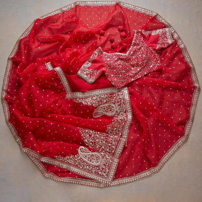 Best selling fancy & Desiner Saree With Desiner Full Stich Blouse