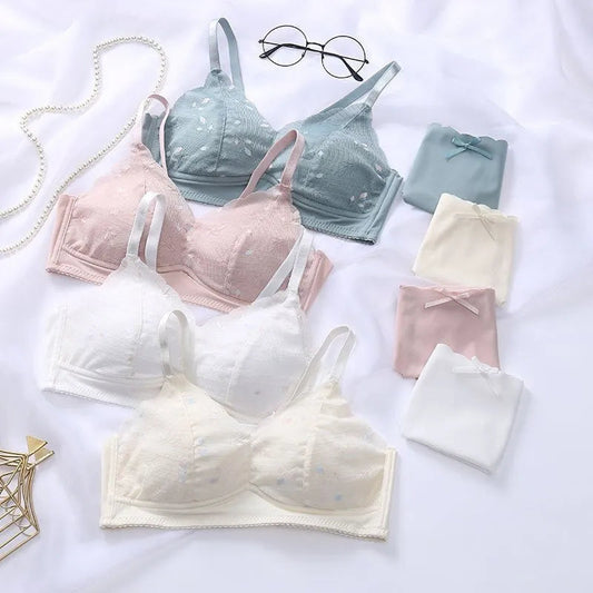 Wireless Seamless Bra and Panty Women's Lingerie Set (Pack of 4)