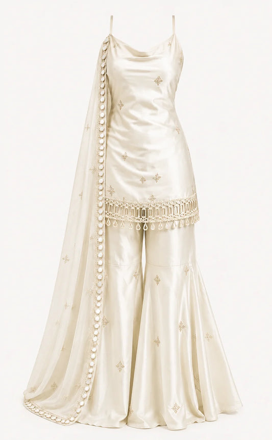 Women’s Premium Embroidered Sharara Set