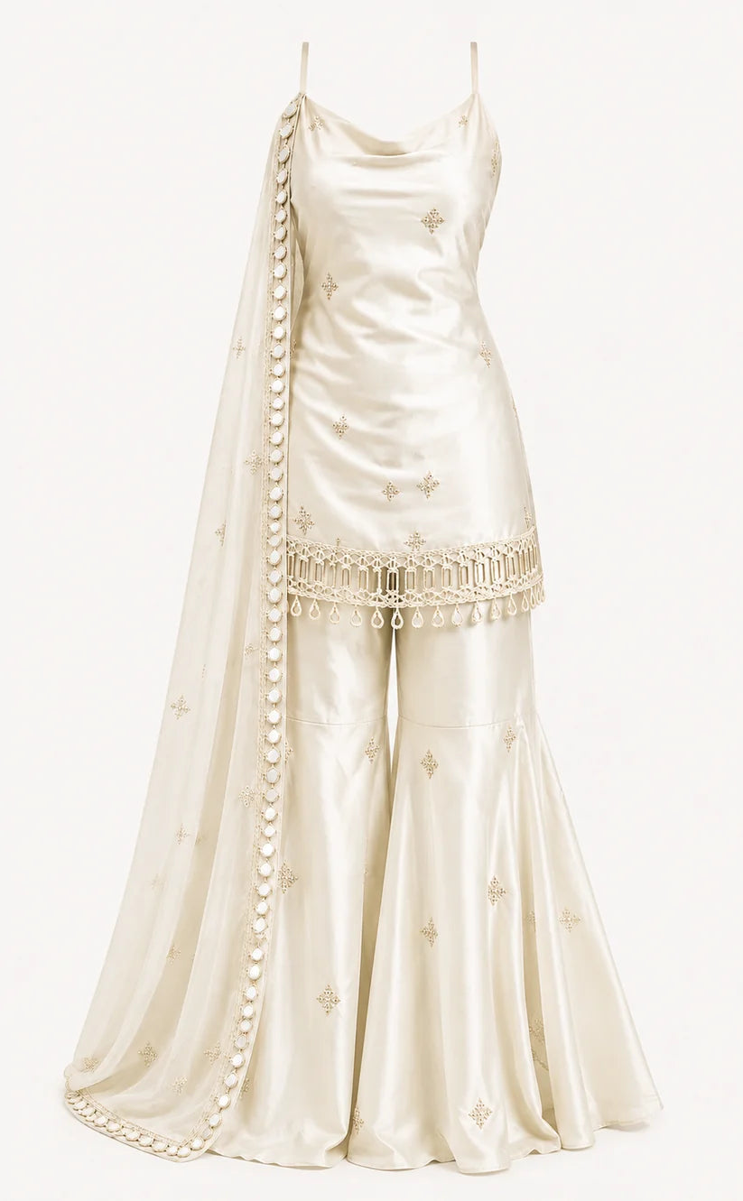 Women’s Premium Embroidered Sharara Set