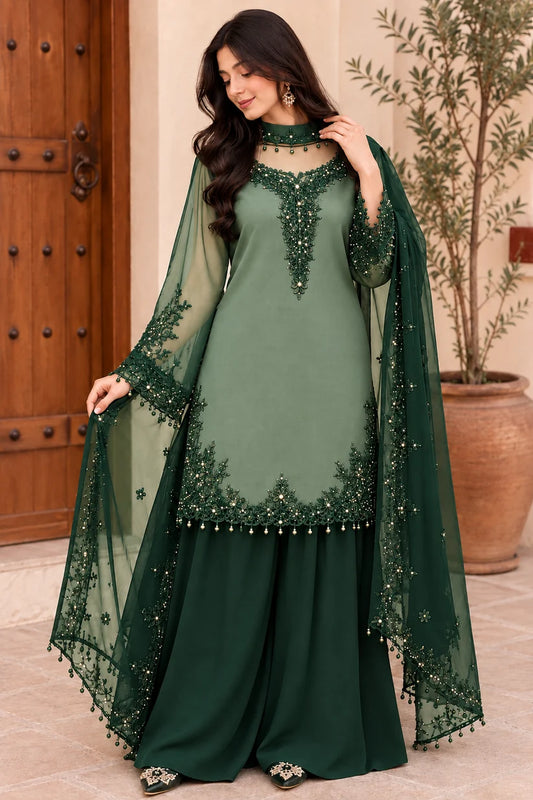 Women’s Elegant Long Kurta & Embroidered Dupatta Set