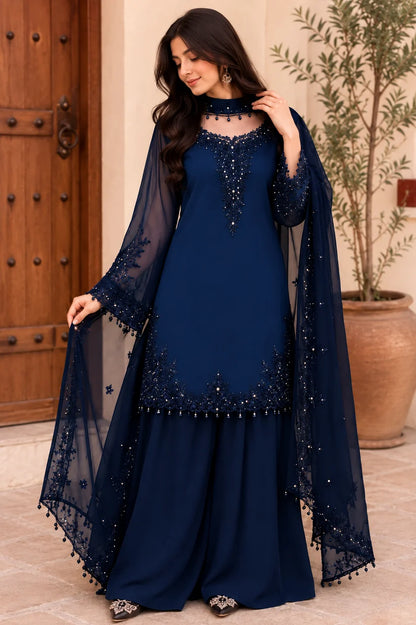 Women’s Elegant Long Kurta & Embroidered Dupatta Set