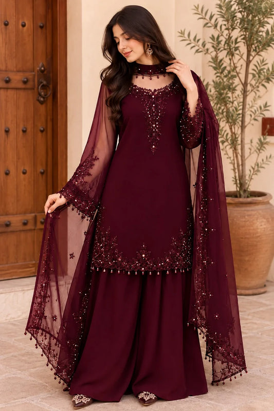 Women’s Elegant Long Kurta & Embroidered Dupatta Set